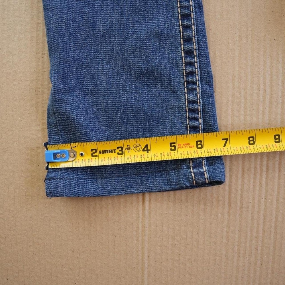 True Religion Big T Flap Jeans Men Sz 30 Medium Wash Bootcut Horseshoe Split Leg - Picture 7 of 7